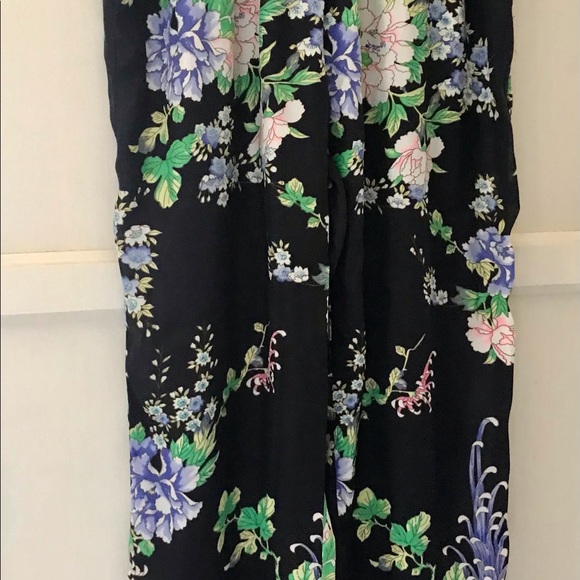 Floral, Asian, JW style lounge pants, S/M, Pool side, loungewear, fancy pants! - Picture 5 of 8